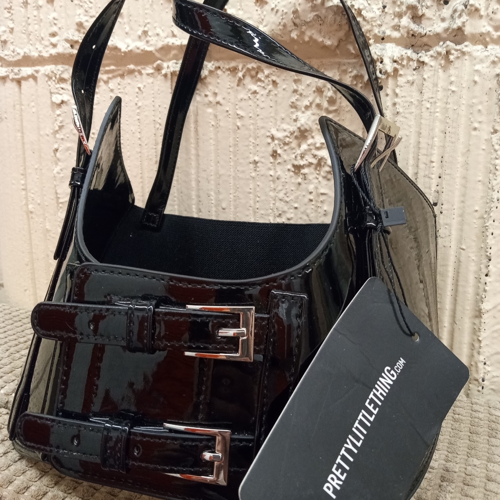 Pretty Little Thing PU Leather Corset